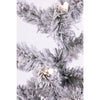 Celebrations 5 ft. Slim LED 100 ct Flocked Diamond Potted Color Changing Entrance Tree