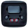 Plugfones Sovereign Duo 22 dB Nylon/Silicone/Soft Foam True Wireless Earplugs Black/Red 2 pair