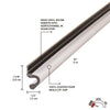 M-D White Vinyl Clad Foam Weather Compression Strip 81 L in. (Pack of 20)