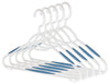 Whitmor 10-1/10 in. H X 2/5 in. W X 16-4/5 in. L Plastic White Sure Grip Hanger 5 pk
