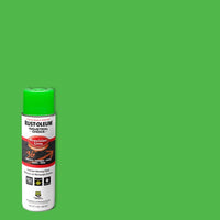 Rust-Oleum Industrial Choice Fluorescent Green Field Marking Paint 17 oz. (Pack of 6)