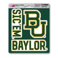 Baylor University 3 Piece Decal Sticker Set