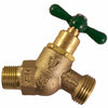 Arrowhead 1/2 in. MIP X 3/4 in. MHT Anti-Siphon Brass No-Kink Hose Bibb