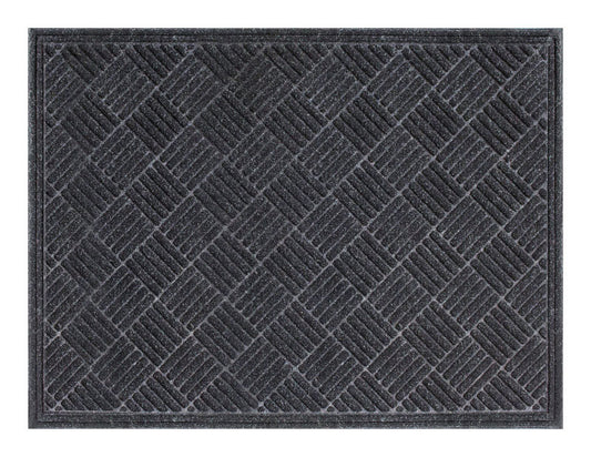 Multy Home Contours Charcoal Polypropylene/Rubber Non-Slip Floor Mat 36 L x 48 W in. (Pack of 2)
