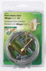 Hillman Brass Braided Wire Extra Heavy Duty Mega Hook Kit 75 lbs. with Built-In Wall Toggle Anchor
