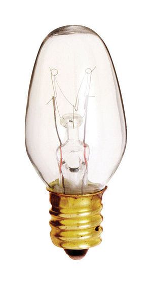 Satco 7 W C7 Nightlight Incandescent Bulb E12 (Candelabra) Soft White (Pack of 20)
