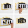Hillman Distinctions Gloss Die-Cast Zinc Bronze Address Plate (Pack of 3)