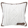 Celebrations Home Brown/White Cozy Knit Pillow 16 in. (Pack of 4)