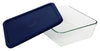 Pyrex 11-Cups Capacity Storage Plus Rectangular Dish with Plastic Lid (Pack of 2)