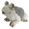 Alpine Gray Polyresin 12 in. H Frog Statue