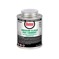 Oatey Clear Cement For PVC 8 oz