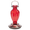 Comedero para colibríes Perky-Pet, florero de vidrio Daisy vintage, 18 oz, néctar, 4 puertos (paquete de 2)