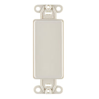 Leviton Light Almond 1 gang Nylon Blank Wall Plate 1 pk