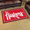 University of Nebraska Script 4ft. x 6ft. Plush Area Rug