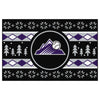 MLB - Colorado Rockies Mountains Holiday Sweater Rug - 19in. x 30in.