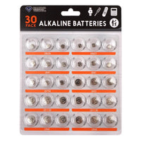 GLS Battery Solutions Assorted Size Alkaline Mercury Free Button Cell Battery for Watches (Pack of 24)