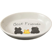 Spot Best Friends Stoneware Oval Cat Dish