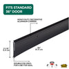 M-D Building Products Black Aluminum/Vinyl Sweep For Doors 36 in. L X 0.25 in. (Pack of 6)