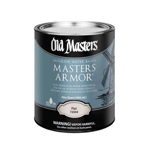 Old Masters Masters Armor Flat Clear Water-Based Floor Finish 1 Qt.