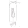 Feit T10 E26 (Medium) LED Bulb Soft White 40 Watt Equivalence 1 pk