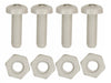Custom Accessories White Nylon License Plate Fasteners