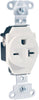 Leviton 20 amps 250 V Single White Outlet 6-20R 1 pk