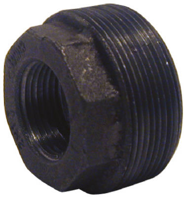 BK Products 3/4 in. MPT x 1/2 in. Dia. FPT Black Malleable Iron Hex Bushing (Pack of 5)
