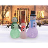 A Holiday Company LED Multi Snowman family 6 ft. Inflatable