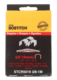 Staple Wide Crwn3/8X1000 (Pack of 5). - Open Box