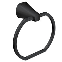 Moen Lindor Matte Black Towel Ring Zinc - Deal of The Week