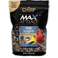 Chirp Max Attract Songbird Wild Bird Food 7 lb (Pack of 4)
