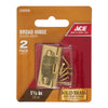 National Hardware 1-1/2 in. L Solid Brass Narrow Hinge 1 pk - Deal of The Week