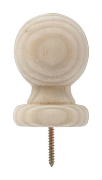 Waddell 4 in. H X 2-3/4 in. L Prefinished Brown Pine Exterior Post Top - Deal of The Week