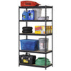 Casa Solutions Black Steel 5-Tier 1000 lbs. Capacity Shelving Unit 72 H x 36 W x 18 D in.