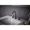 OakBrook Alexis Matte Black Modern Widespread Bathroom Sink Faucet 8 in.