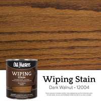 Old Masters Semi-Transparent Dark Walnut Oil-Based Wiping Stain 1 qt. (Pack of 4)
