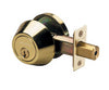 Master Lock Polished Brass Metal Single Cylinder Deadbolt