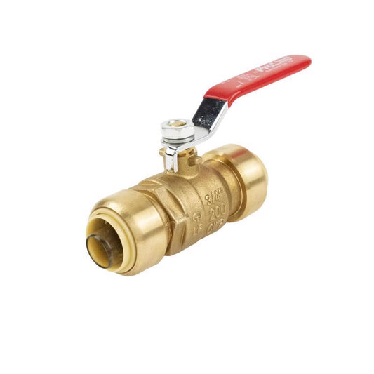 BK Products Proline 3/4 in. Brass Push Fit Ball Valve Full Port