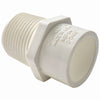 Charlotte Pipe Schedule 40 3/4 in. MPT x 1/2 in. Dia. Slip PVC Pipe Adapter (Pack of 25)