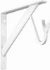 Knape & Vogt John Sterling White Steel Bracket 12 Ga. 11-1/4 in. L 500 lb