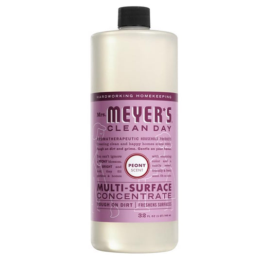 Mrs. Meyer's Clean Day Peony Scent Concentrated Multi-Surface Cleaner Liquid 32 oz. (Pack of 6)