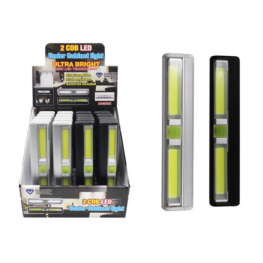 Diamond Visions Assorted Battery Powered COB COB Under Cabinet Light 200 lumens (Pack of 20)