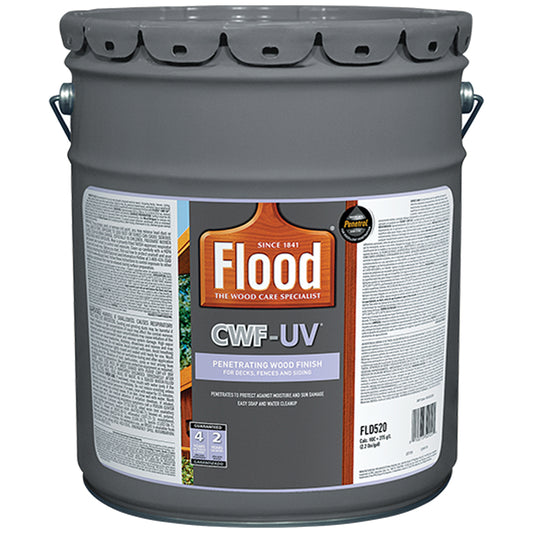 Flood CWF-UV Cedar Matte Sheen Water-Based Outdoor Wood Finish 5 gal. 150 sq. ft. Coverage