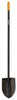 Fiskars 57.5 in. Steel Digging Shovel Steel Handle