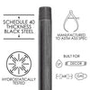 BK Products 1 in. MPT Black Steel Close Nipple (Pack of 5)