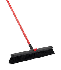 Libman High Power Polyethylene Terephthalate 24 in. Smooth Surface Push Broom (Pack of 4)