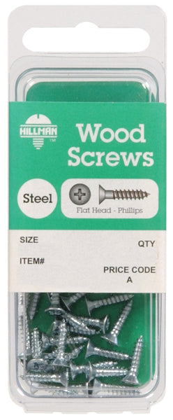 Hillman No. 8 x 2 in. L Phillips Zinc-Plated Wood Screws 8 pk (Pack of 10)