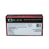 X3 Nitrile Disposable Gloves X-Large Black Powder Free 100 pk