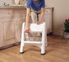 Rubbermaid 21 in. H X 22.9 in. W X 18.9 in. D 300 lb. capacity 2 step Plastic Folding Step Stool