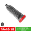 Diablo 3/4 in. S X 8 in. L Carbide Tipped Hammer Drill Bit 1 pk (Pack of 10)